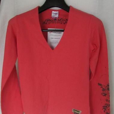 Lady's long sleeve Sportware Top, apricot, new.