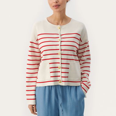 Veste en tricot rayée Part Two taille M
