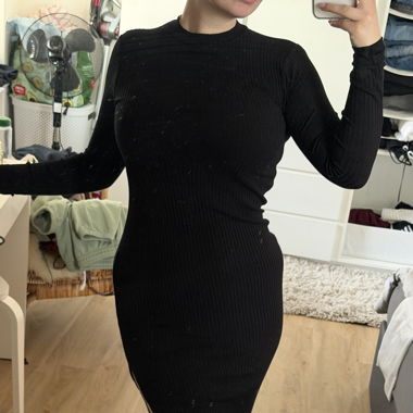 Robe midi noire de CLOCKHOUSE, taille L