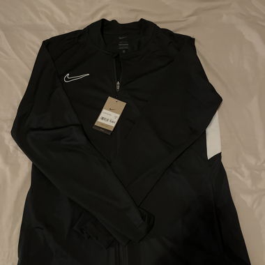 Black zip-up Nike sports jacket
