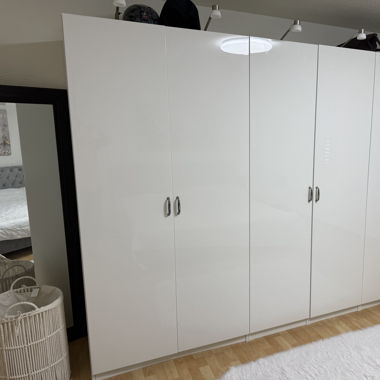 Large IKEA wardrobe with lights 