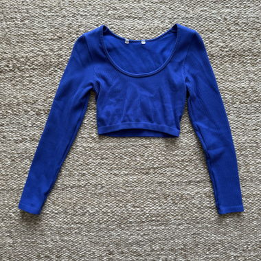 Cropped Langarmshirt