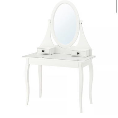 White dressing table