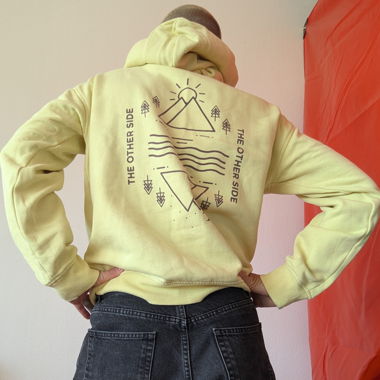 Sweat à capuche jaune Dravus S
