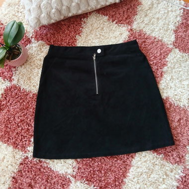 Minirock Schwarz / Cord Miniskirt Black