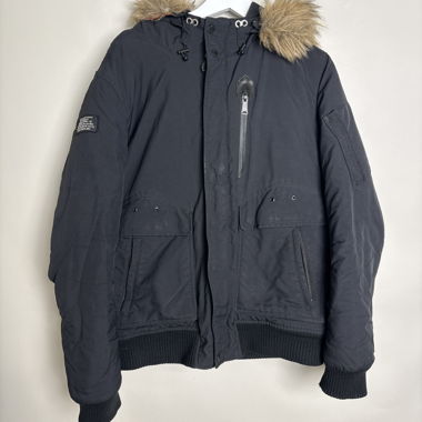 Parka Schott con cappuccio in pelliccia