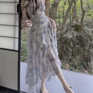 Kleid Blau Weiss 