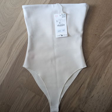 Body crema senza maniche