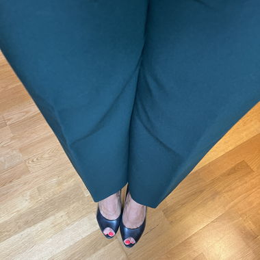 Culotte vert foncé (Zara)