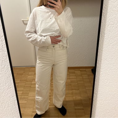 Jeans Arket crème-blanc