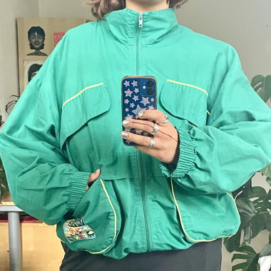 veste vintage verte