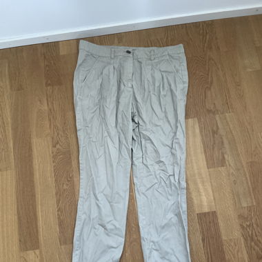 Beige Stoffhosen L
