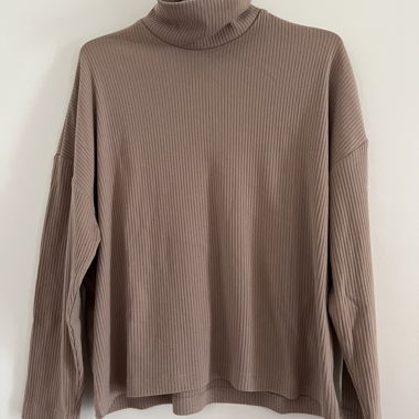Ribbed Turtleneck Sweater