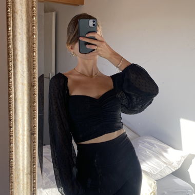 Top in tulle