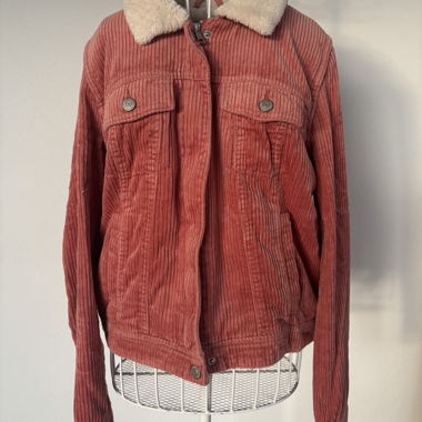 Pimkie cord jacket with teddy collar