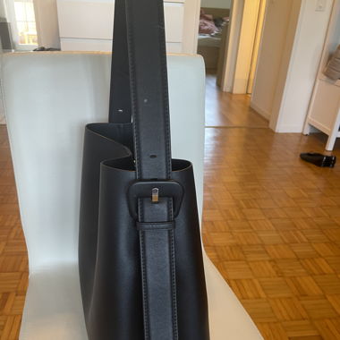 Schwarze Mango Shopper Tasche