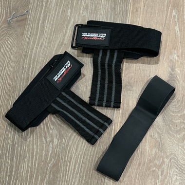 Cinturini da sollevamento e fascia di resistenza in nero