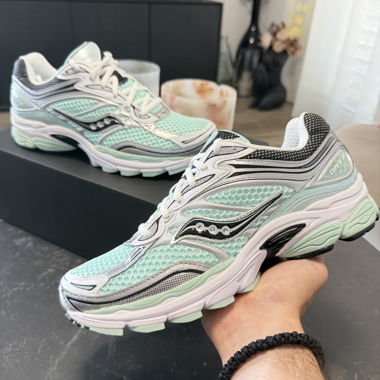 Saucony ProGrid Omni 9 Teal Metallique Argent