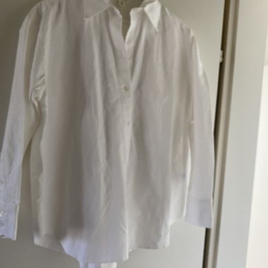 Chemise blanche oversize pour femmes en lin