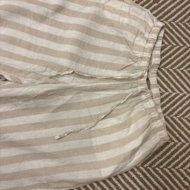 Pantaloni in lino a righe H&M