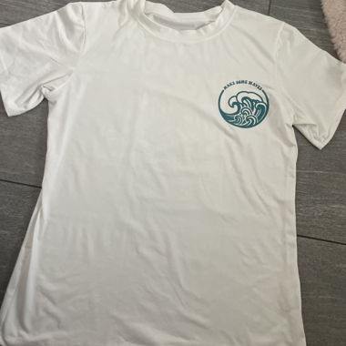 Weisses T-Shirt mit Print