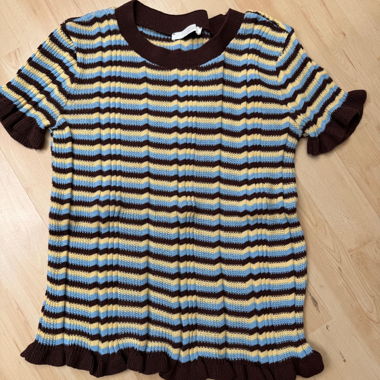 Gestreiftes Strickshirt