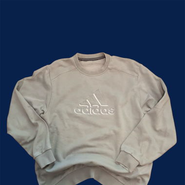 Adidas Sweatshirt skyblue embroidered S