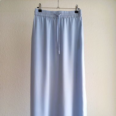 VILA Ice Blue tie waist maxi skirt 