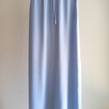Jupe longue à taille nouée bleu glace