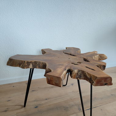 Cooler Couchtisch Baumscheibe