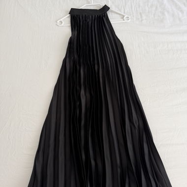 Black Pleated Dress