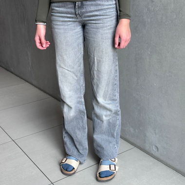 Jean gris straight