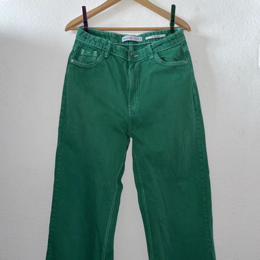 Grüne Bershka Hose