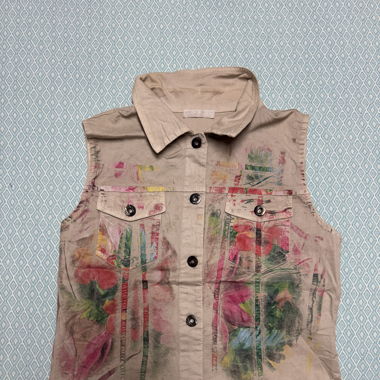 VINTAGE DENIM COLOUR VEST