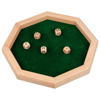 Piste de dés en bois ( NEUF )