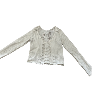 Haut manches longues en dentelle