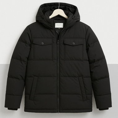 Black puffer jacket 