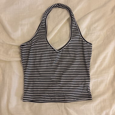 Striped Neckholder Top