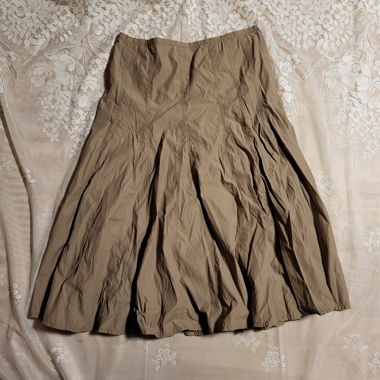 long grey skirt