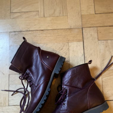 Beautiful burgundy leather shoes