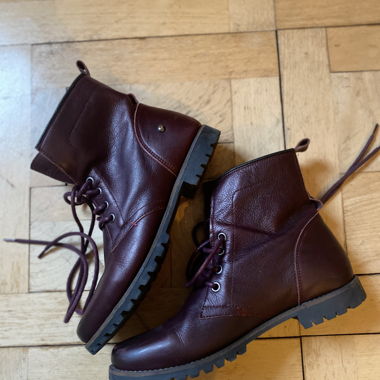 Beautiful burgundy leather shoes