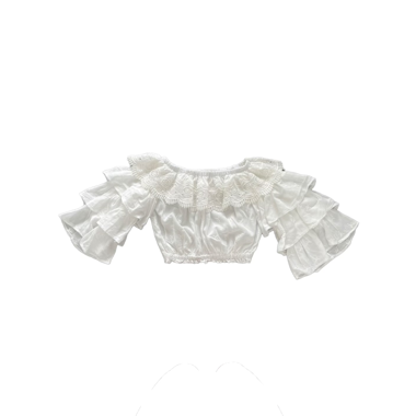 white crop top