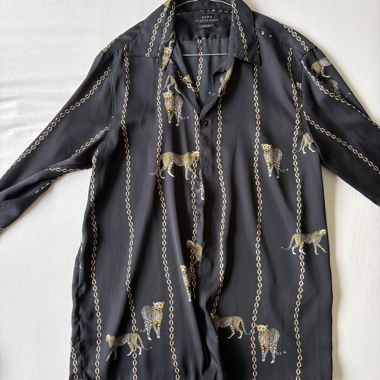 Zara Leopard Print Shirt