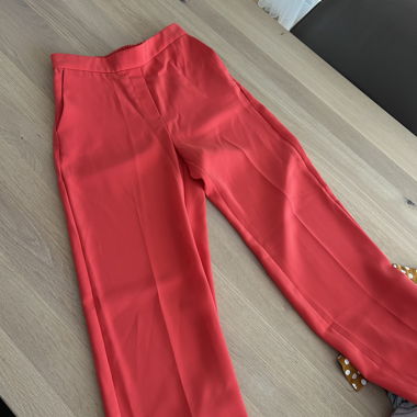 Mango Red Fabric Trousers