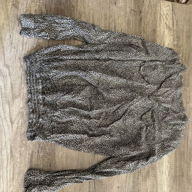 Leopard long-sleeve top