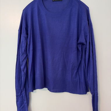 Blauer Zara-Strickpullover