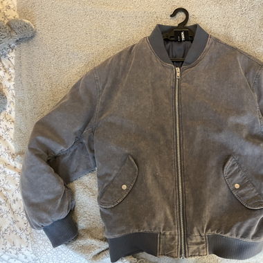 Collusion light blue bomber jacket 