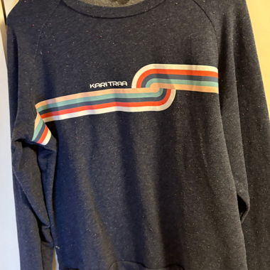 KARI TRAA: navy bedrucktes Sweatshirt