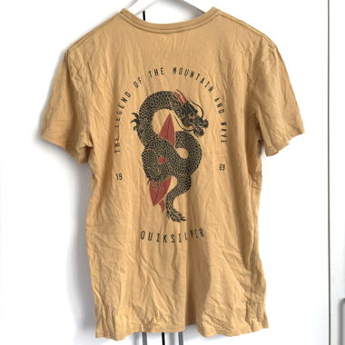 T-shirt jaune Quiksilver