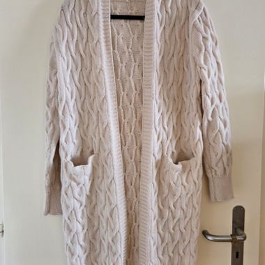 Gilet stile maglia beige chiaro